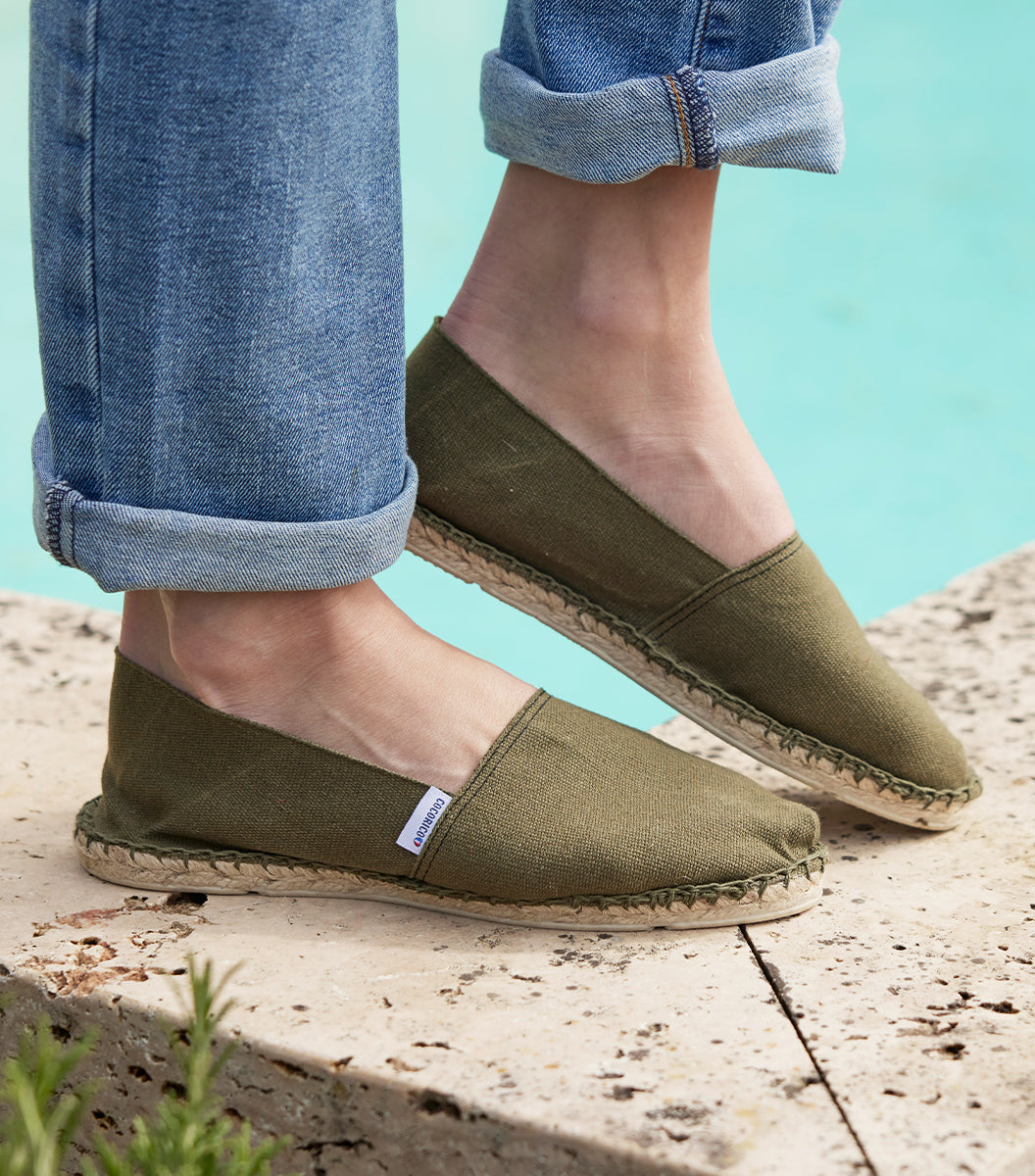 Espadrilles femme vert on sale