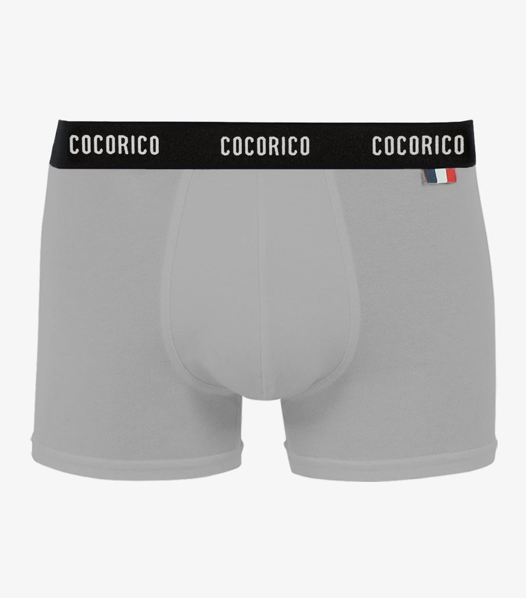 Boxer Homme Signature Gris - Intemporel