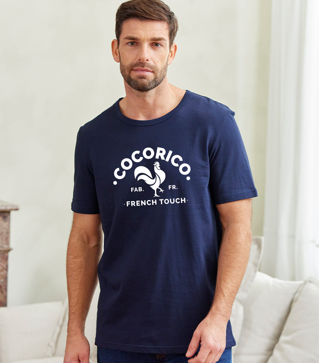 T-shirt Homme Marine - Coq Français