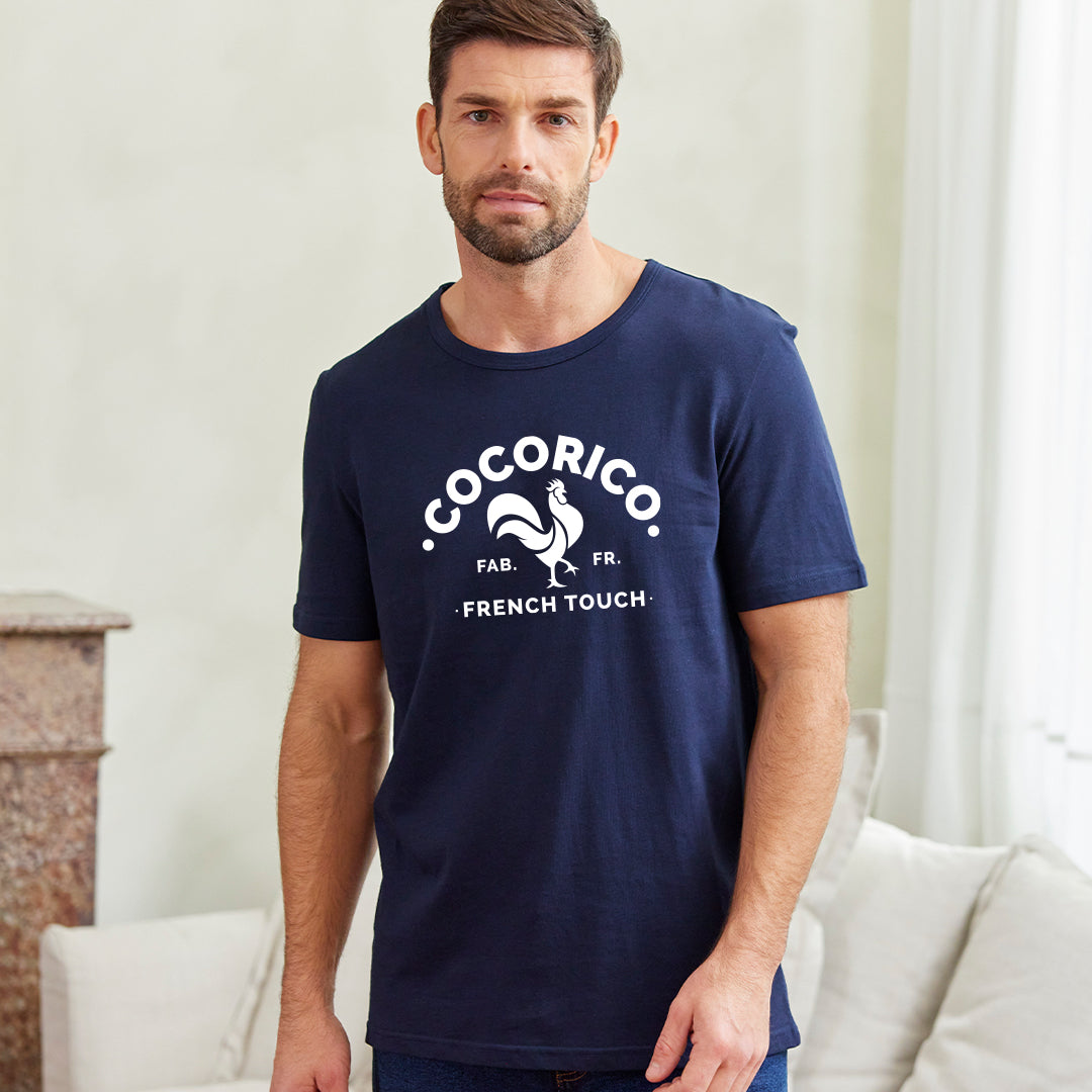 T-shirt Homme Marine - Coq Français