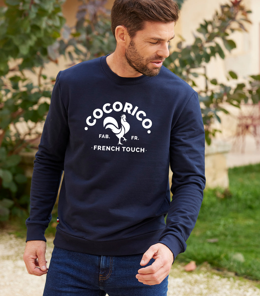 Sweat Homme Marine - Coq Français