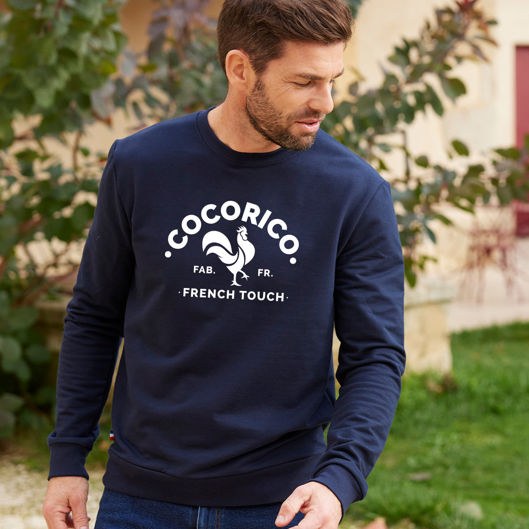 Sweat Homme Marine - Coq Français