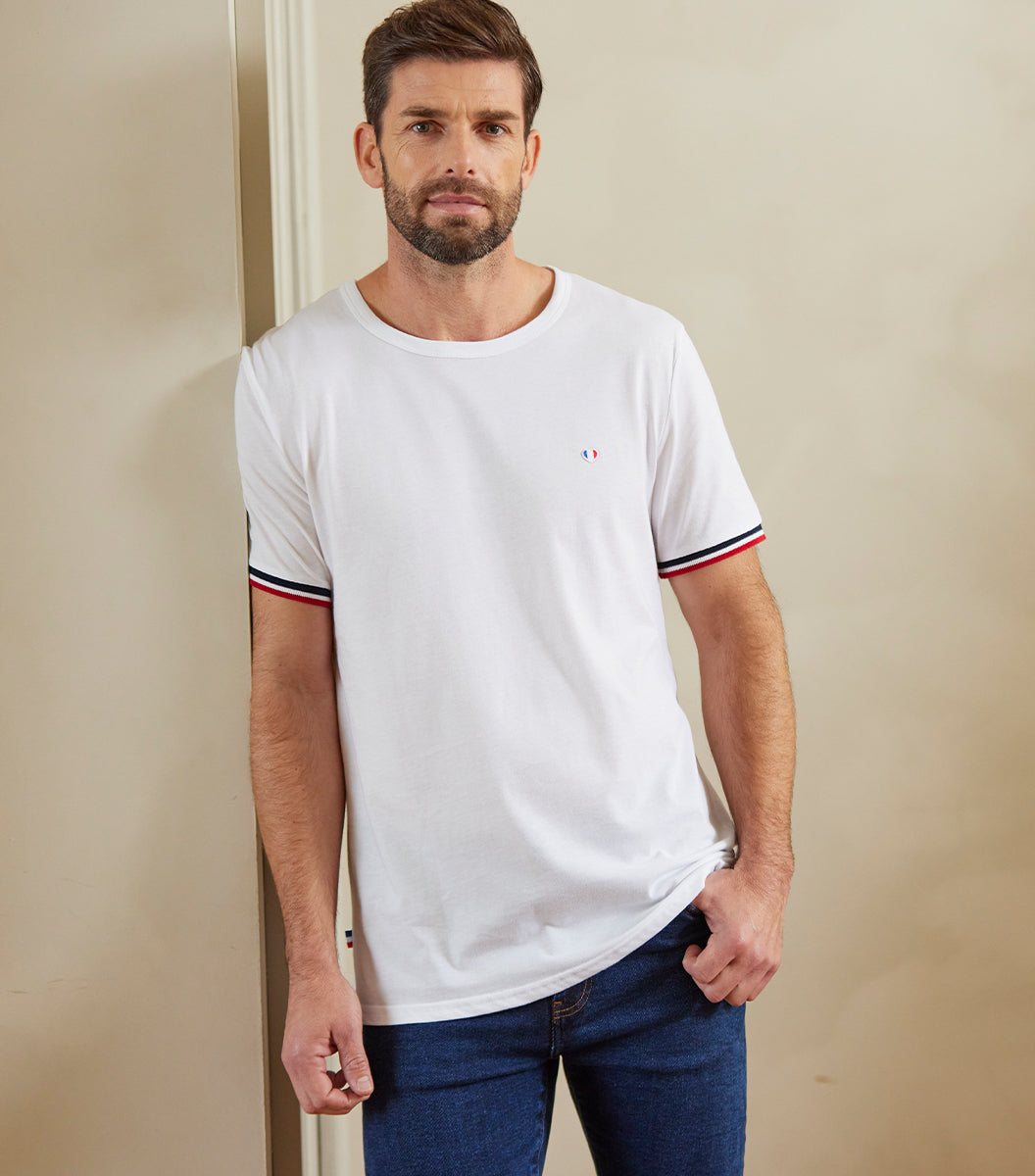 T-shirt Homme Supporter Blanc - L'iconique