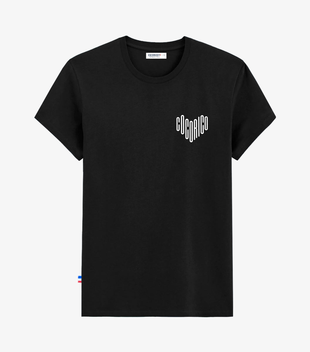 T-shirt Femme Noir - Le Cœur