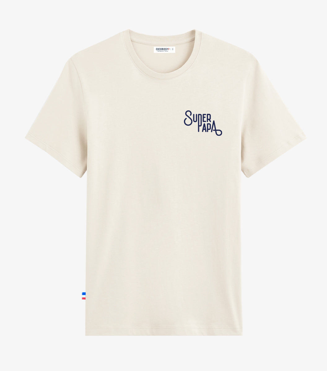T-shirt Homme Sable - Super Papa (Coeur)