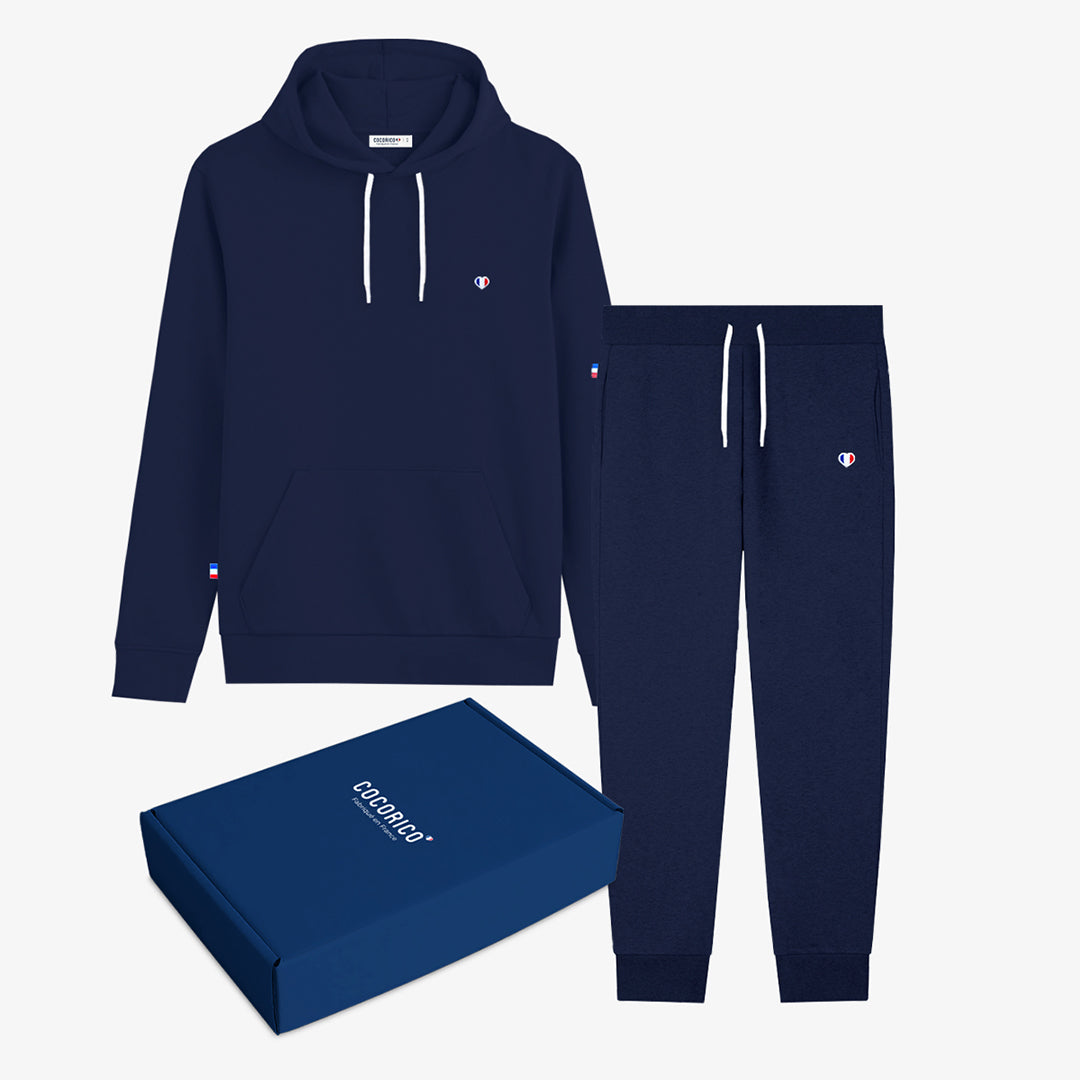 Coffret de Noël Femme - Sweat capuche Jogging Marine