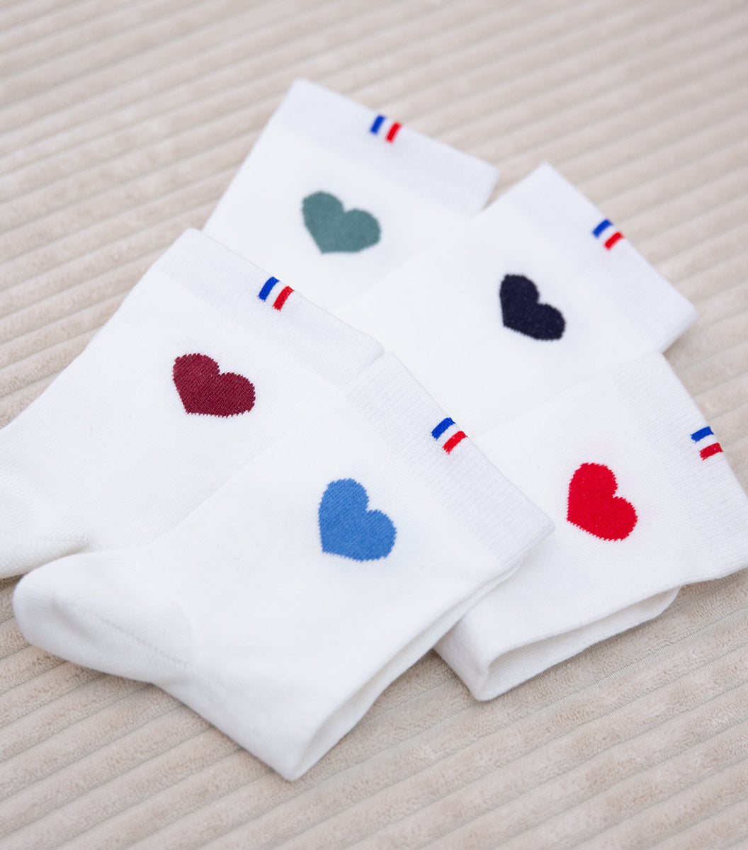 Chaussettes Femme x5 - Pack Grand Cœur