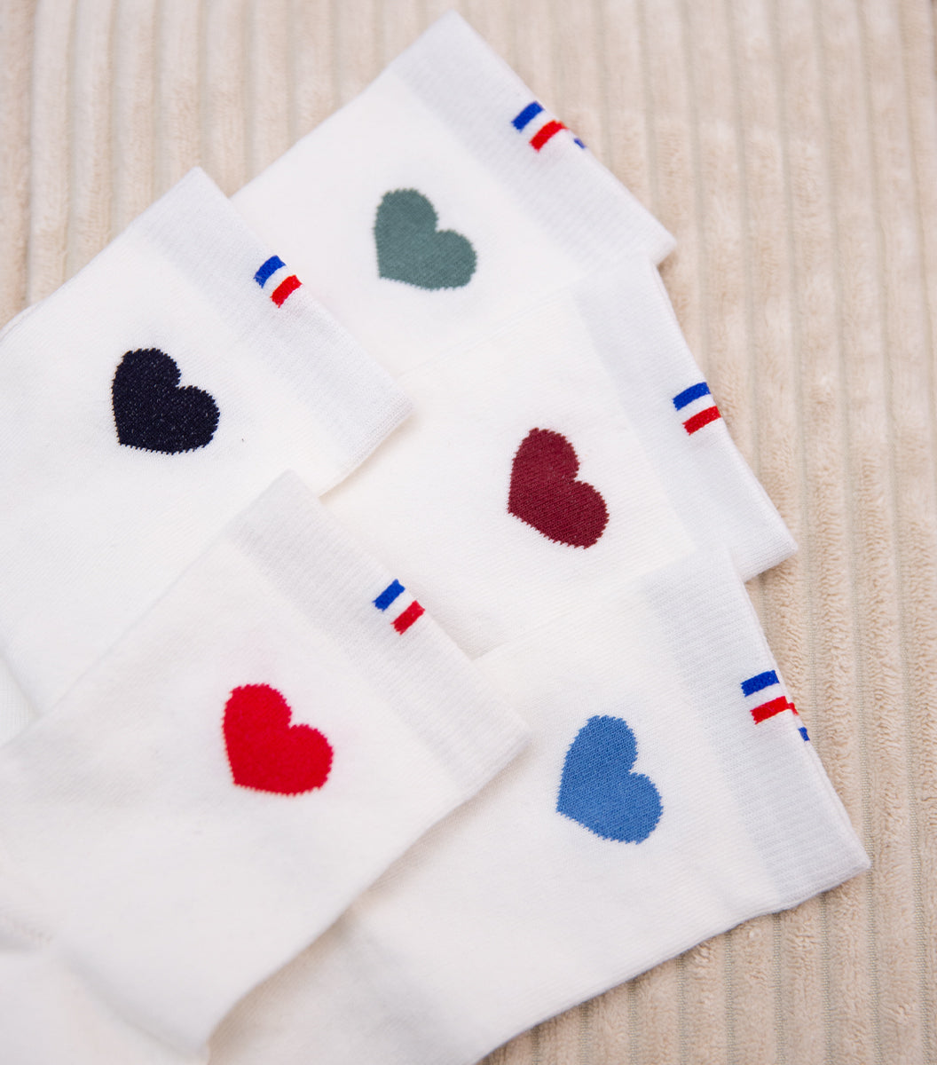 Chaussettes Femme x5 - Pack Grand Cœur