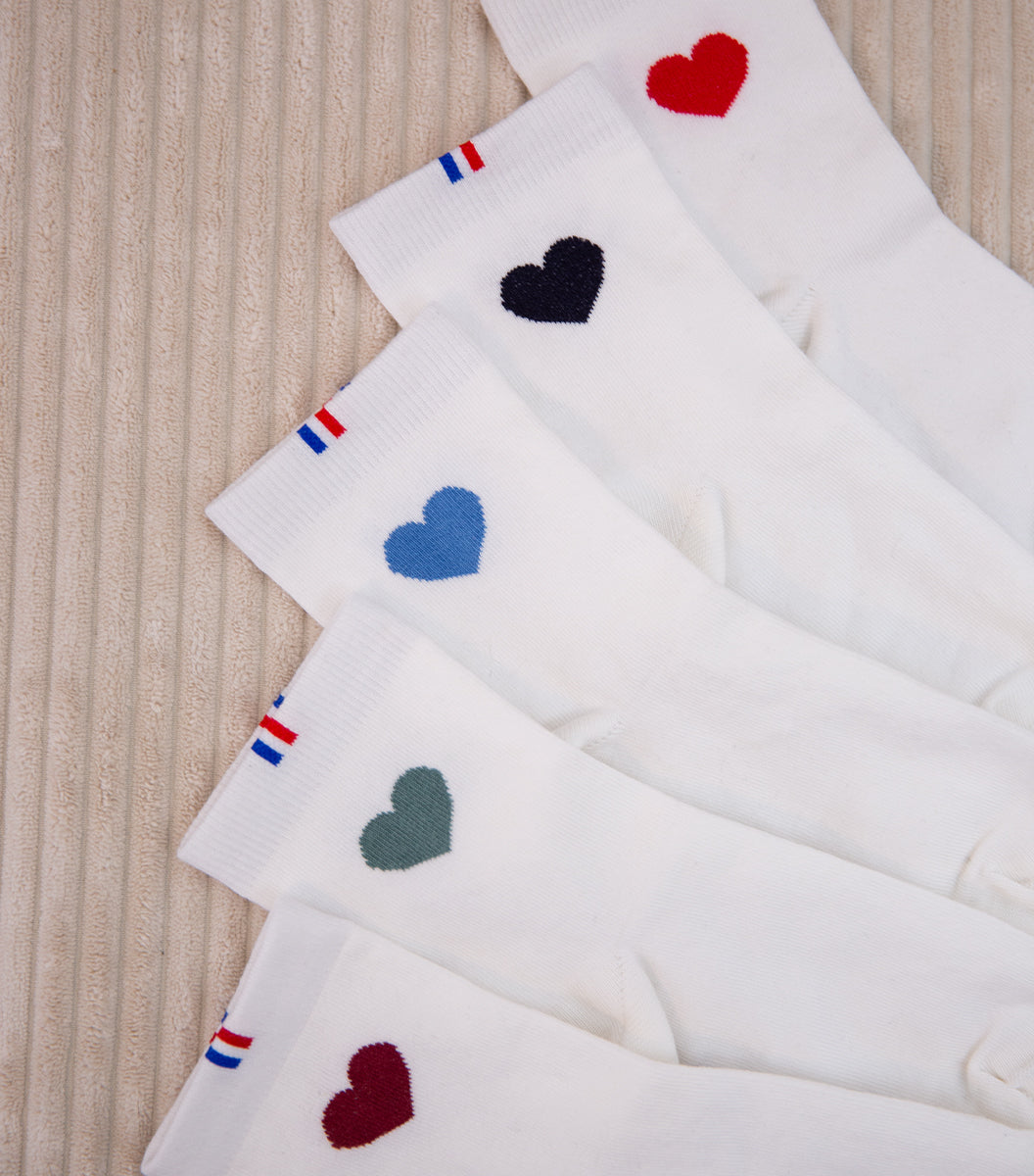 Chaussettes Femme x5 - Pack Grand Cœur