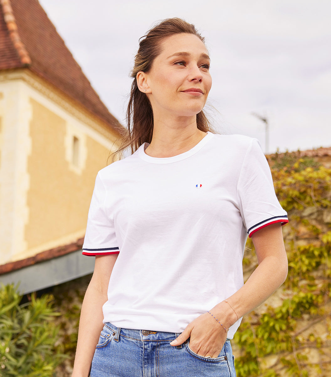 T-shirt Femme Supporter Blanc - L'iconique