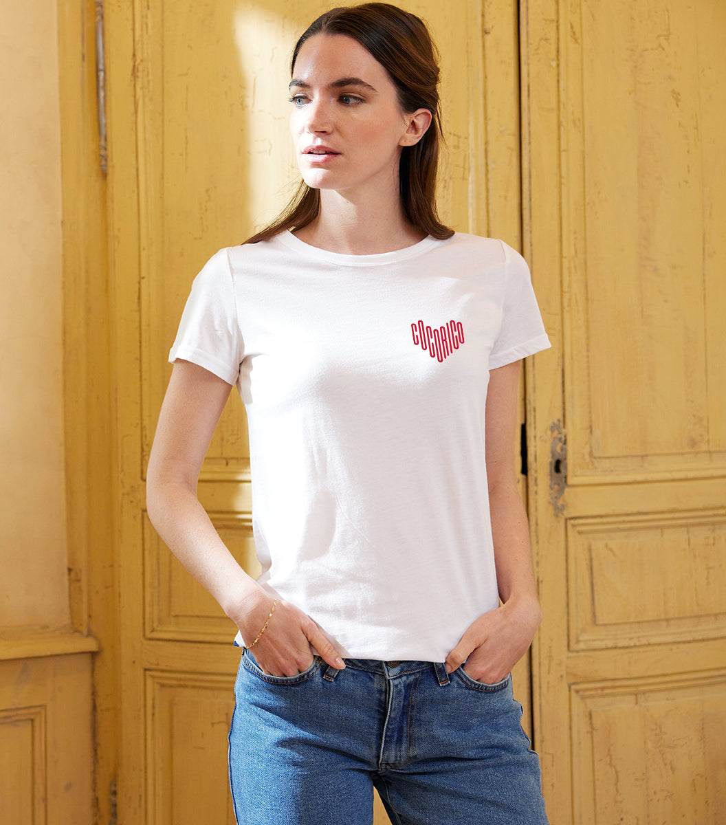 T-shirt Femme Blanc - Le Cœur