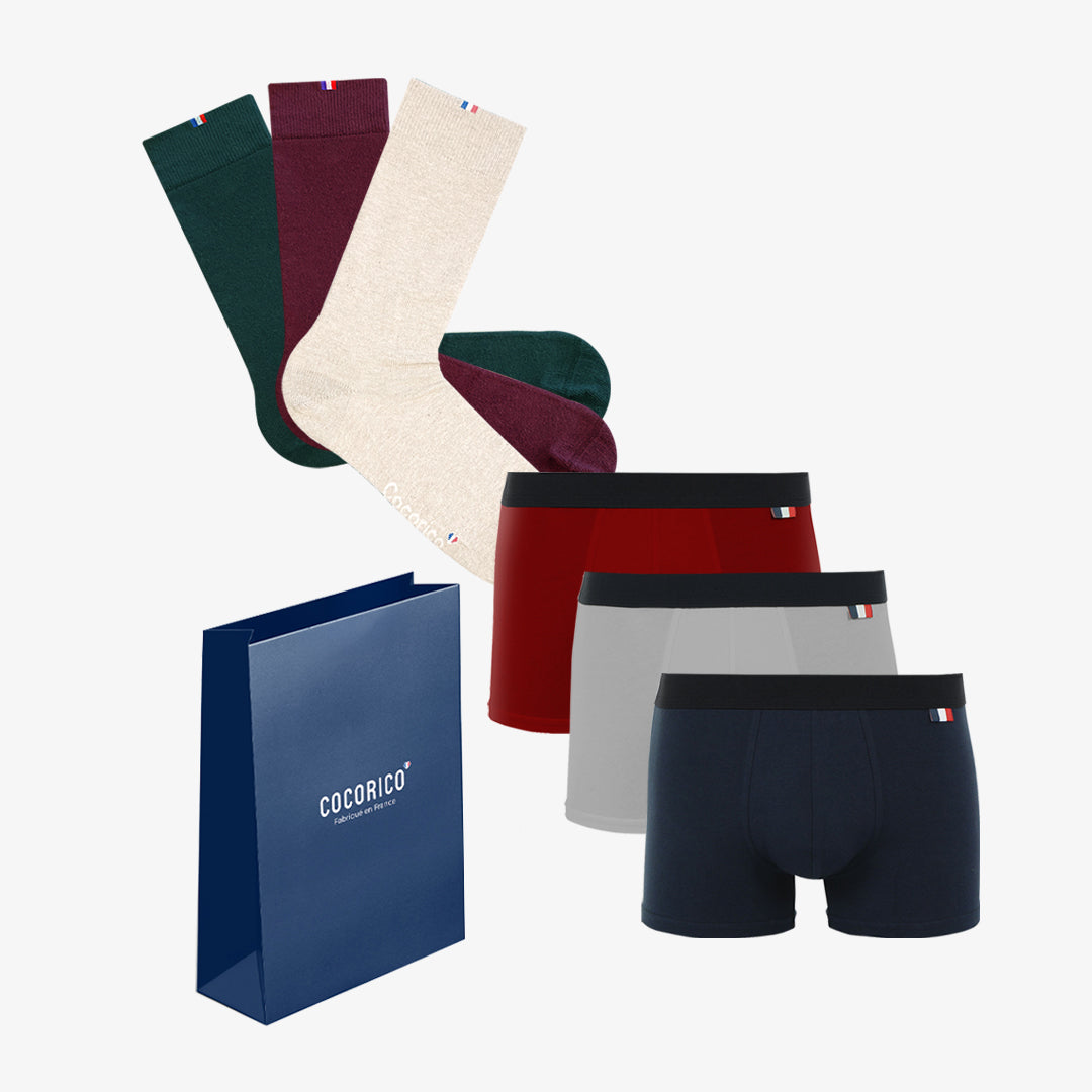 Coffret Cadeau Homme Boxers / Chaussettes