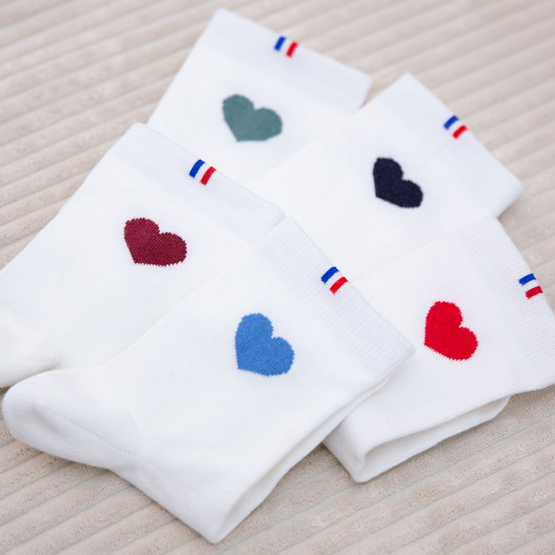 Chaussettes Femme x5 - Pack Grand Cœur