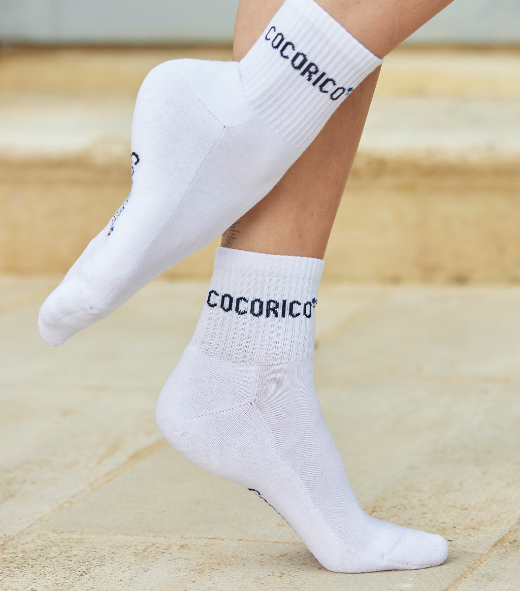 Chaussettes Femme Sport Blanc - Cocorico