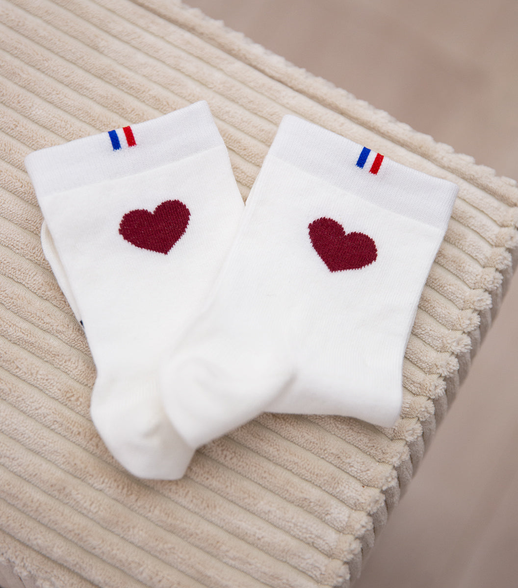 Chaussettes Femme - Grand Cœur Bordeaux