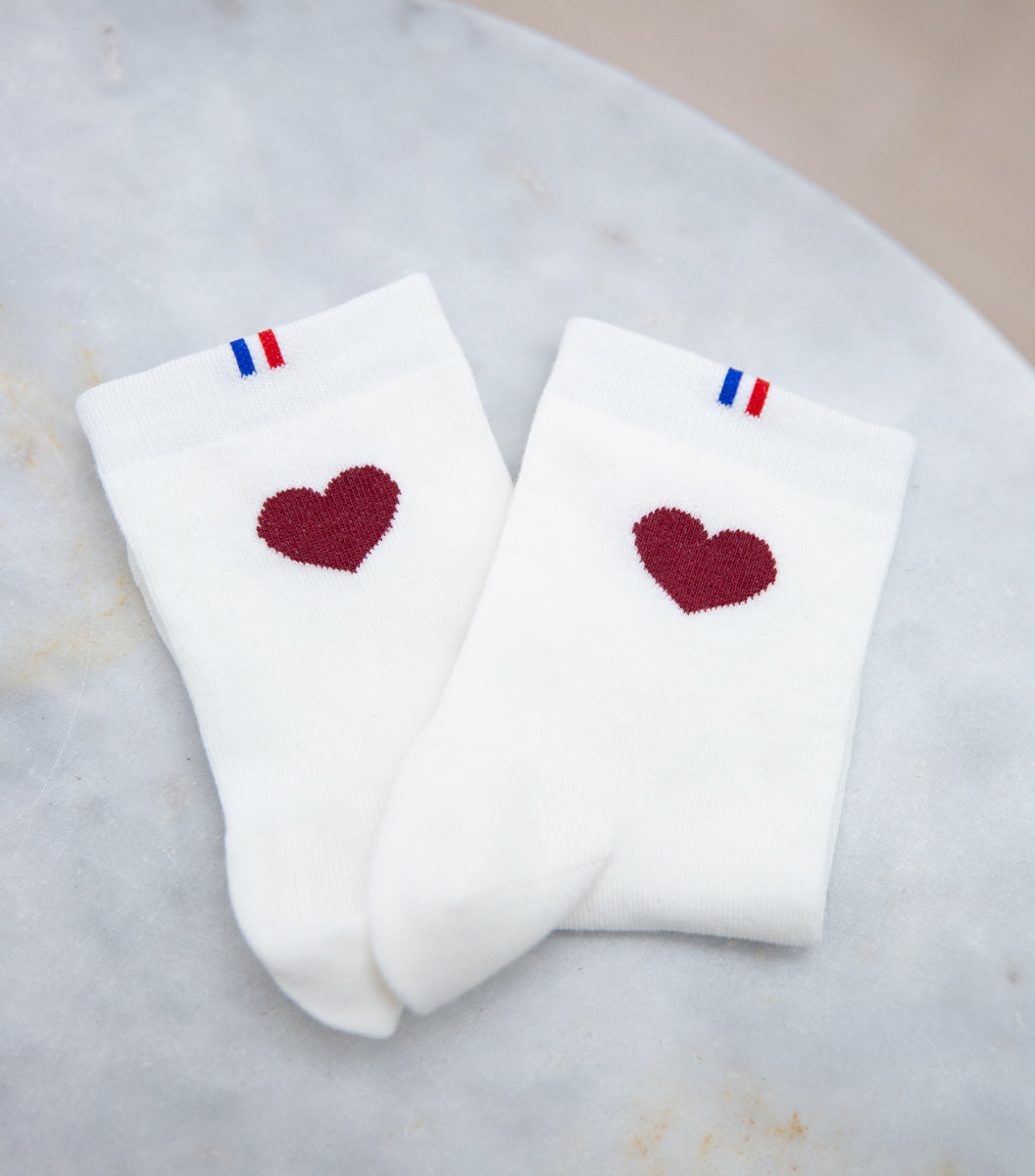 Chaussettes Femme - Grand Cœur Bordeaux