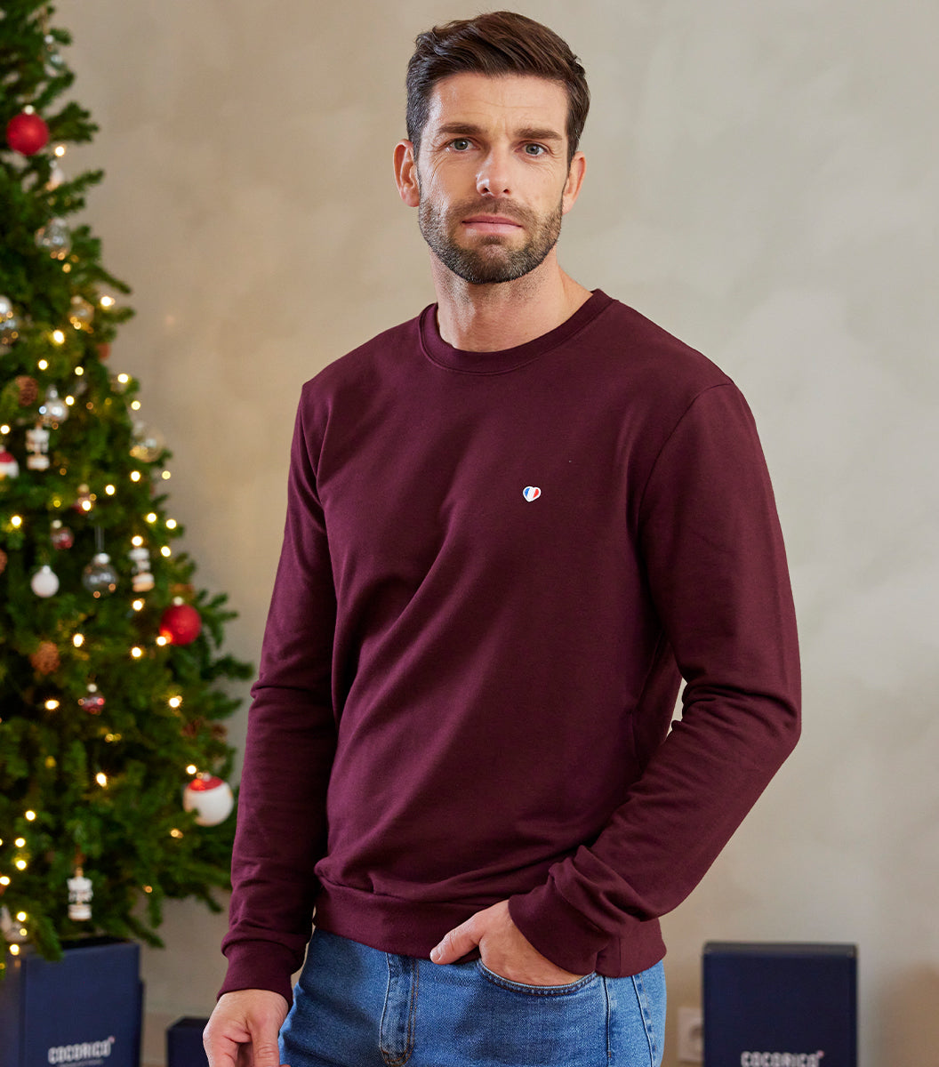 Sweat Homme Bordeaux - L'Iconique