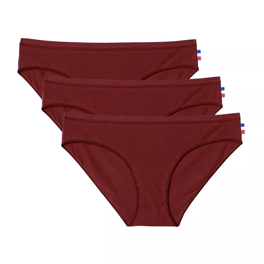 Culotte Femme Rouge x3 - Pack Intemporel