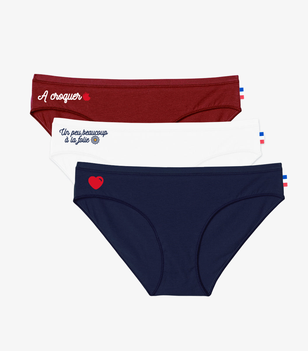 Culotte Femme x3 - Pack Amour