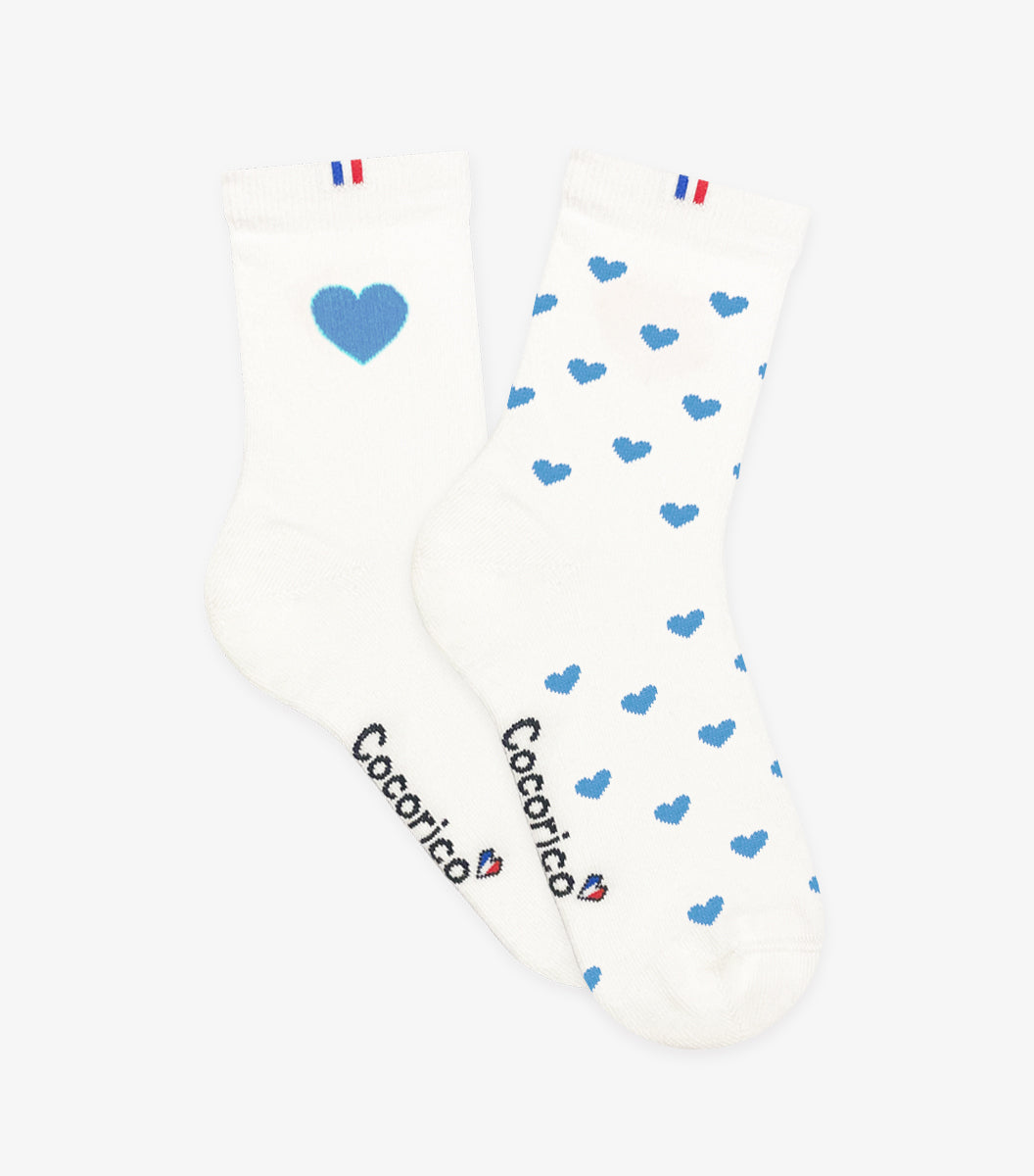 Chaussettes Femme x2 - Le Pack Cœur Ciel