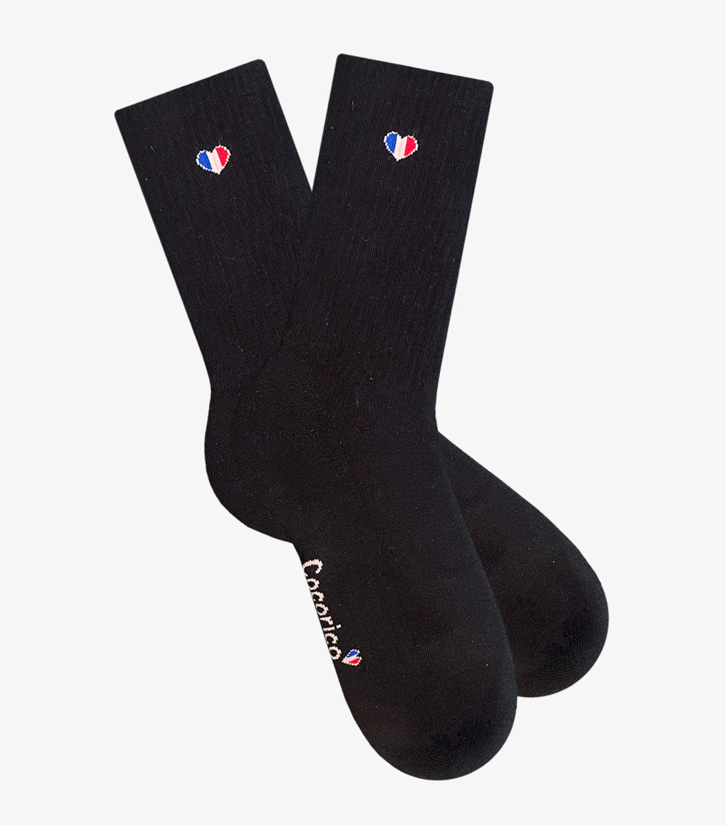 Chaussettes Homme Sport Noir - Cœur