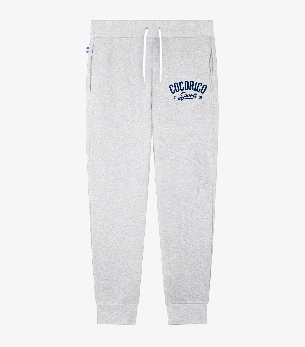 Jogging Homme Gris Chiné - College