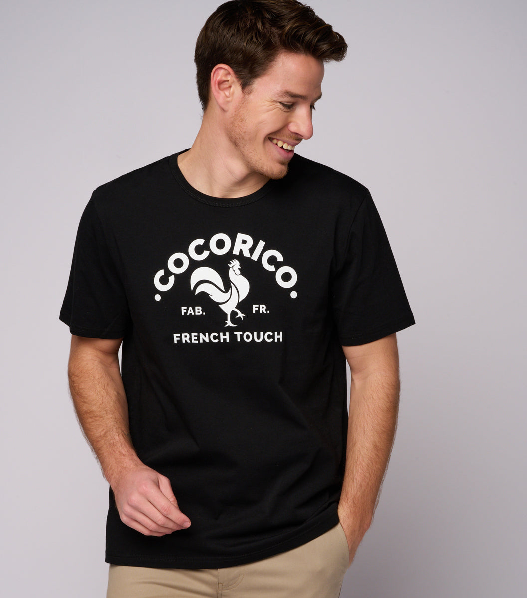 T-shirt Homme Noir - Coq Français